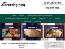 Tablet Screenshot of carpetingking.com